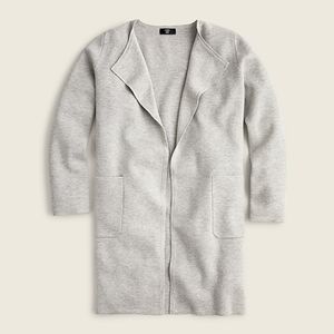 J. Crew Juliette collarless sweater-blazer